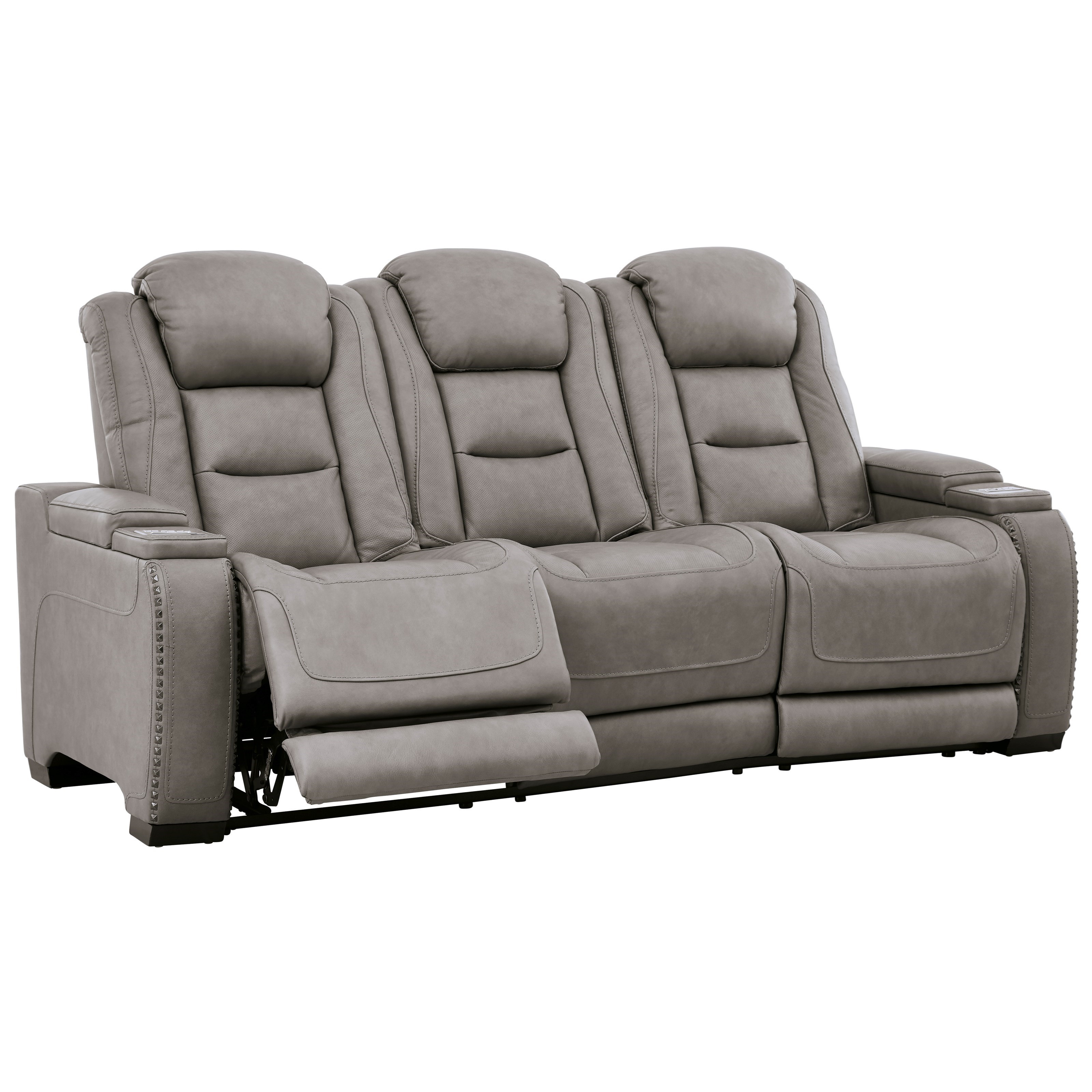 Ashley grey outlet reclining sofa